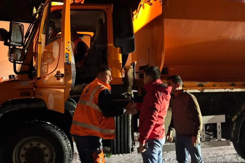 3 bin rakımlı Karabet Geçidi’nde kar yağışı etkili oldu