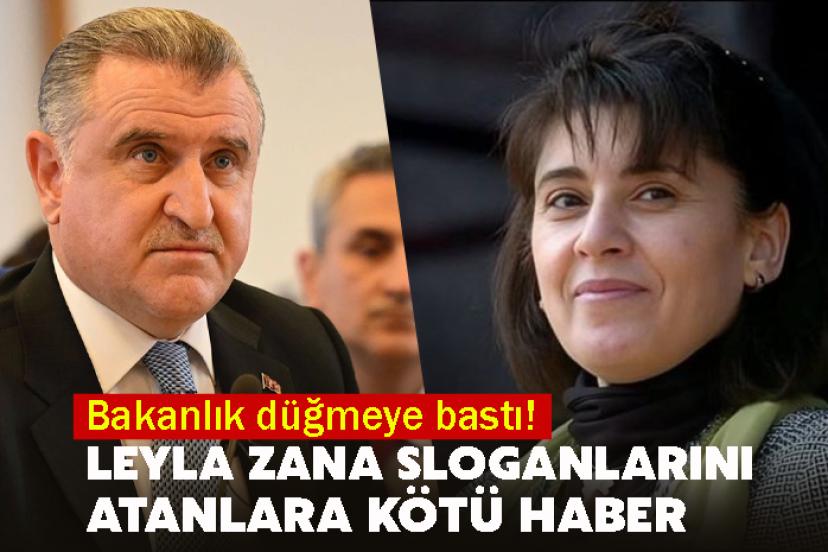 Bakanlık düğmeye bastı! Leyla Zana sloganlarını atanlara kötü haber