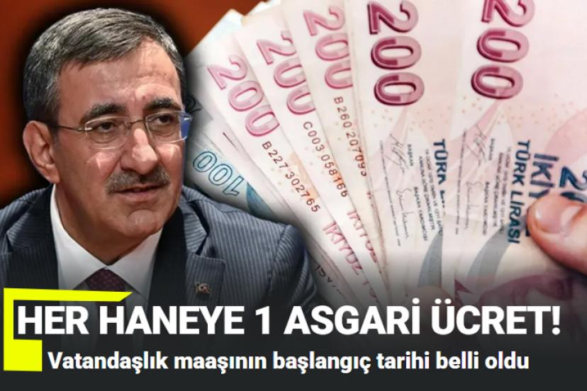 Her Haneye 1 Asgari Ücret Geliyor