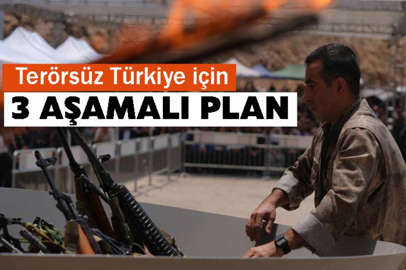 Terörsüz Türkiye için 3 aşamalı plan