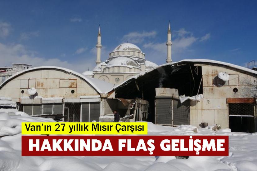 Van’ın 27 yıllık Mısır Çarşısı iki katlı modern arasta oluyor