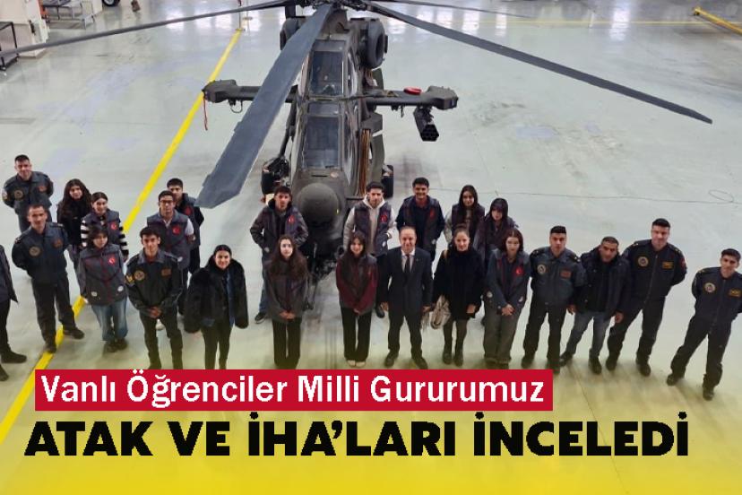 Vanlı Öğrenciler Milli Gururumuz ATAK ve İHA’ları İnceledi