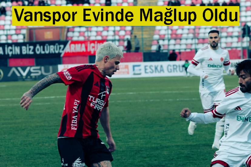 Vanspor Evinde Mağlup Oldu