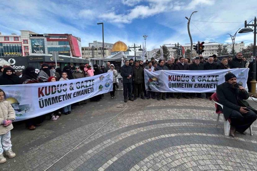 Van’da "Dünya Kudüs Haftası" dolayısıyla basın açıklaması yapıldı