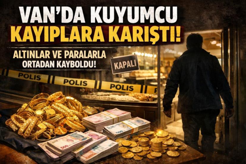 Van’da kuyumcunun altın ve paralarla kayıplara karıştı iddiası