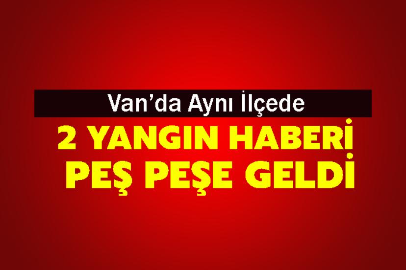 Çaldıran’da ev yangını