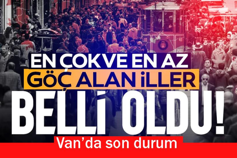 En çok ve en az göç alan iller belli oldu!