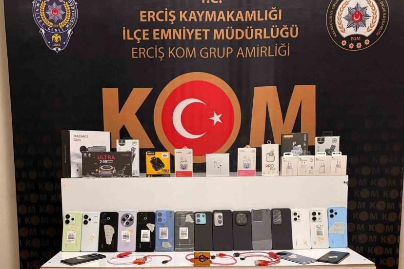 Erciş’te kaçakçılık operasyonu