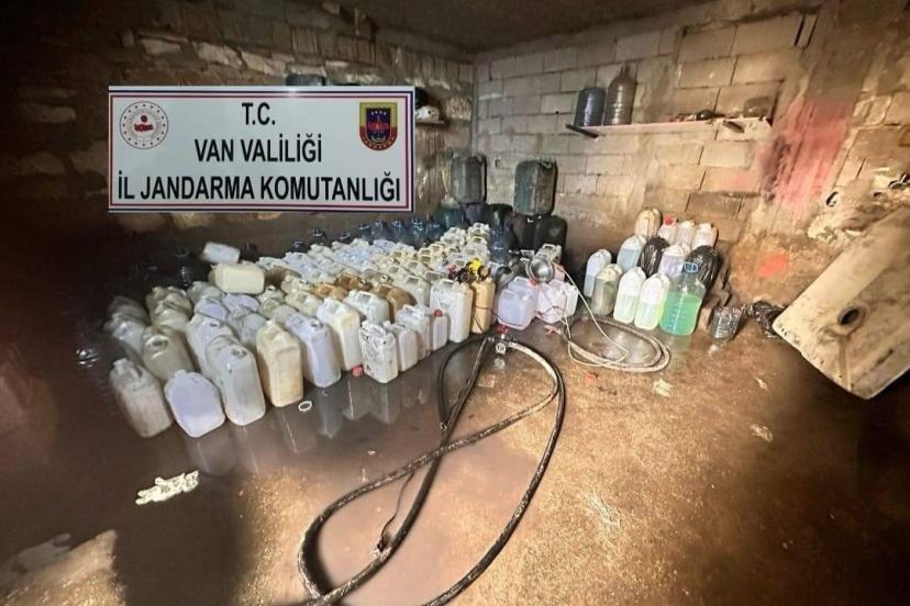 Van’da 531 litre kaçak motorin ele geçirildi