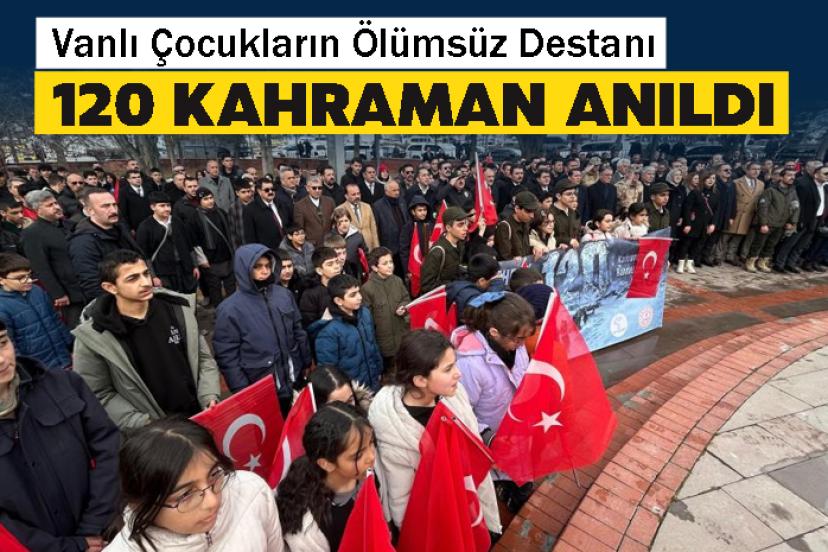Van’da donarak şehit olan 120 kahraman çocuk unutulmadı