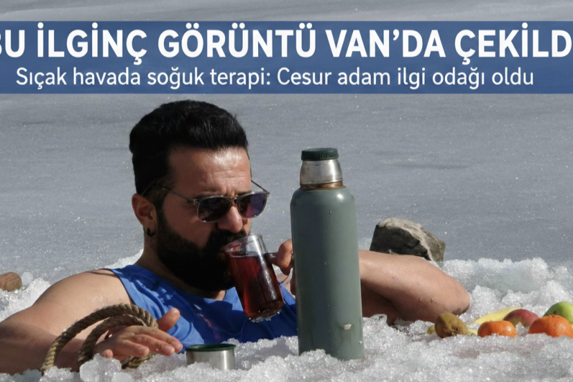 Van'da sıradışı bir görüntü