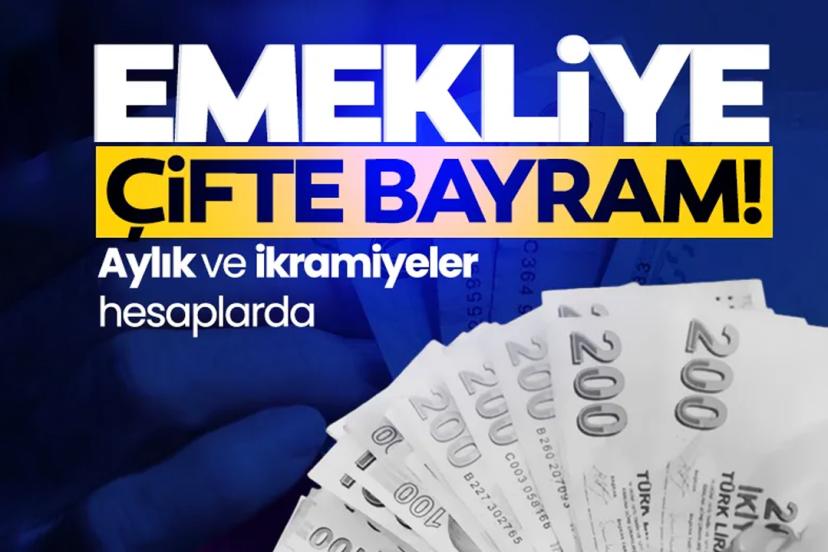 Emekliye Çifte bayram! Aylık ve ikramiye hesaplarda!