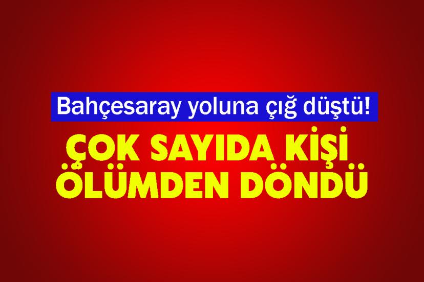 Bahçesaray yoluna çığ düştü! Çok sayıda kişi ölümden döndü