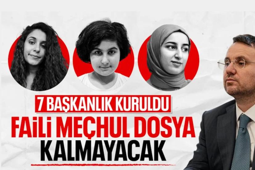 Faili meçhul dosyalar için 7 başkanlık kuruldu