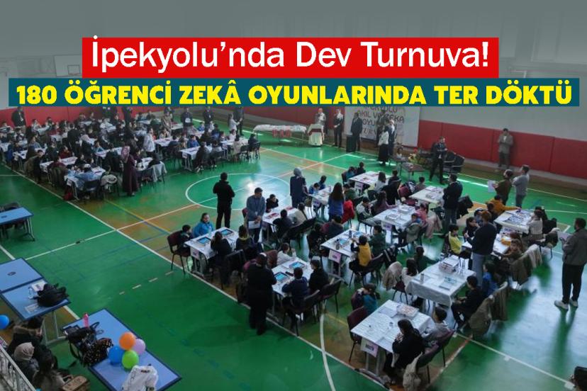İpekyolu’nda Dev Turnuva! 180 öğrenci zekâ oyunlarında ter döktü