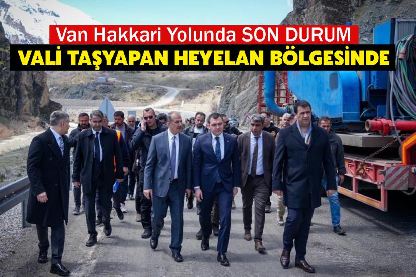 Vali Taşyapan Heyelan Bölgesinde: Güvenlik En Üst Seviyede