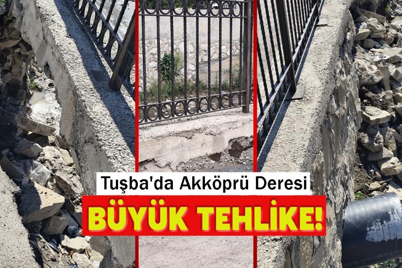 Tuşba'da Akköprü Deresi Büyük Tehlike!