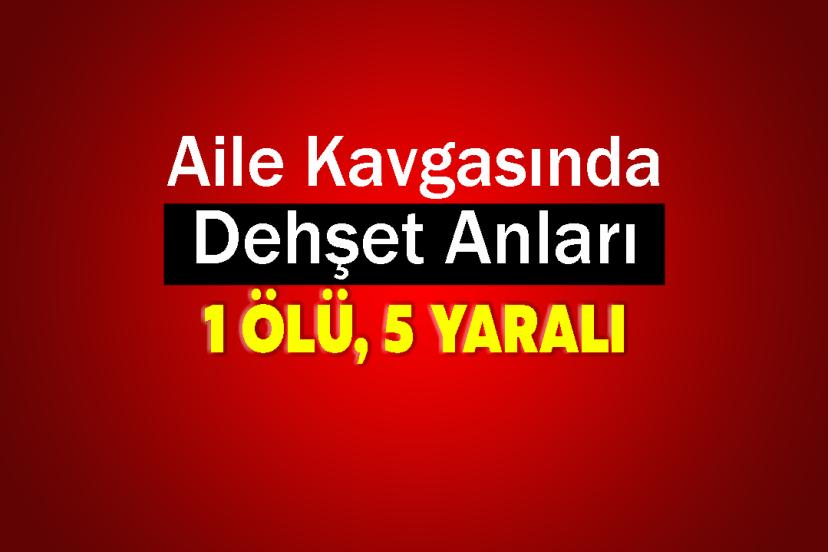 Aile Kavgasında Dehşet Anları: 1 ölü, 5 yaralı