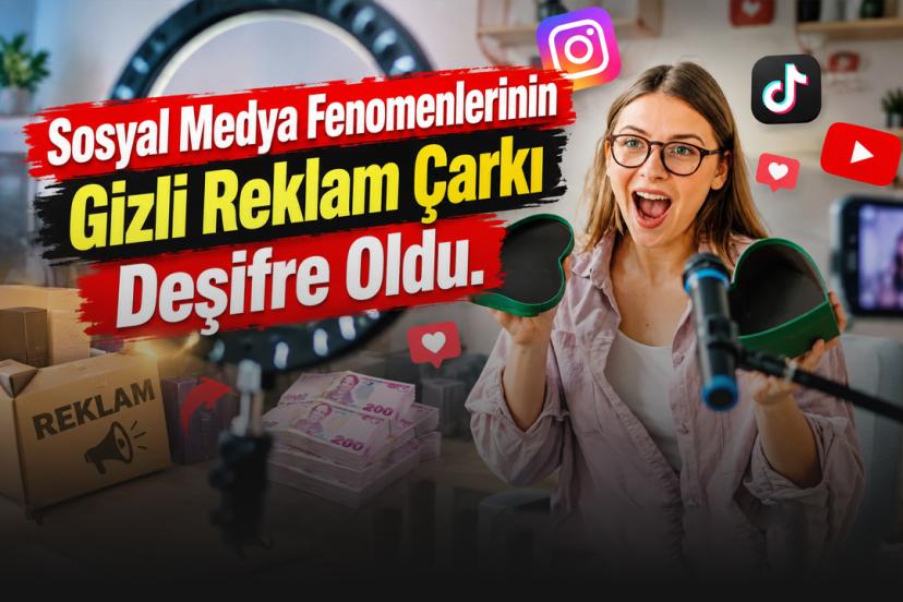Sosyal Medya Fenomenlerinin Gizli Reklam Çarkı Deşifre Oldu