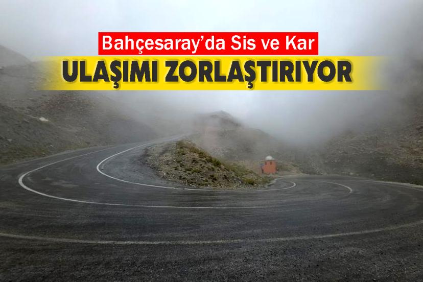 Karabet Geçidinde Sis ve Kar Ulaşımı Zorlaştırıyor