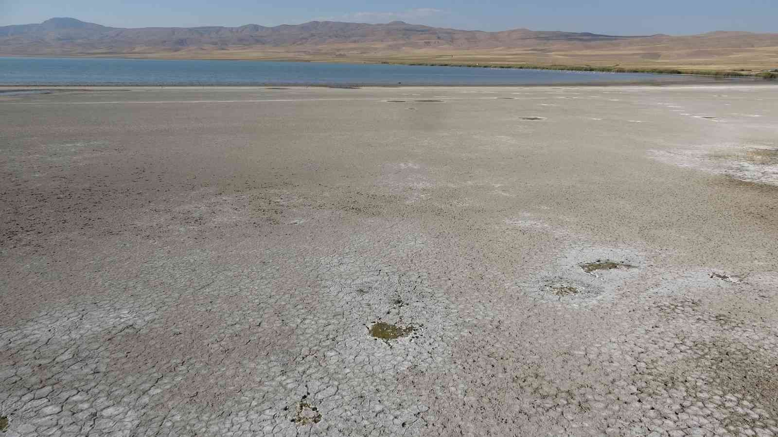 Van Gölü Havzası’ndaki kuraklık uydu görüntülerine yansıdı