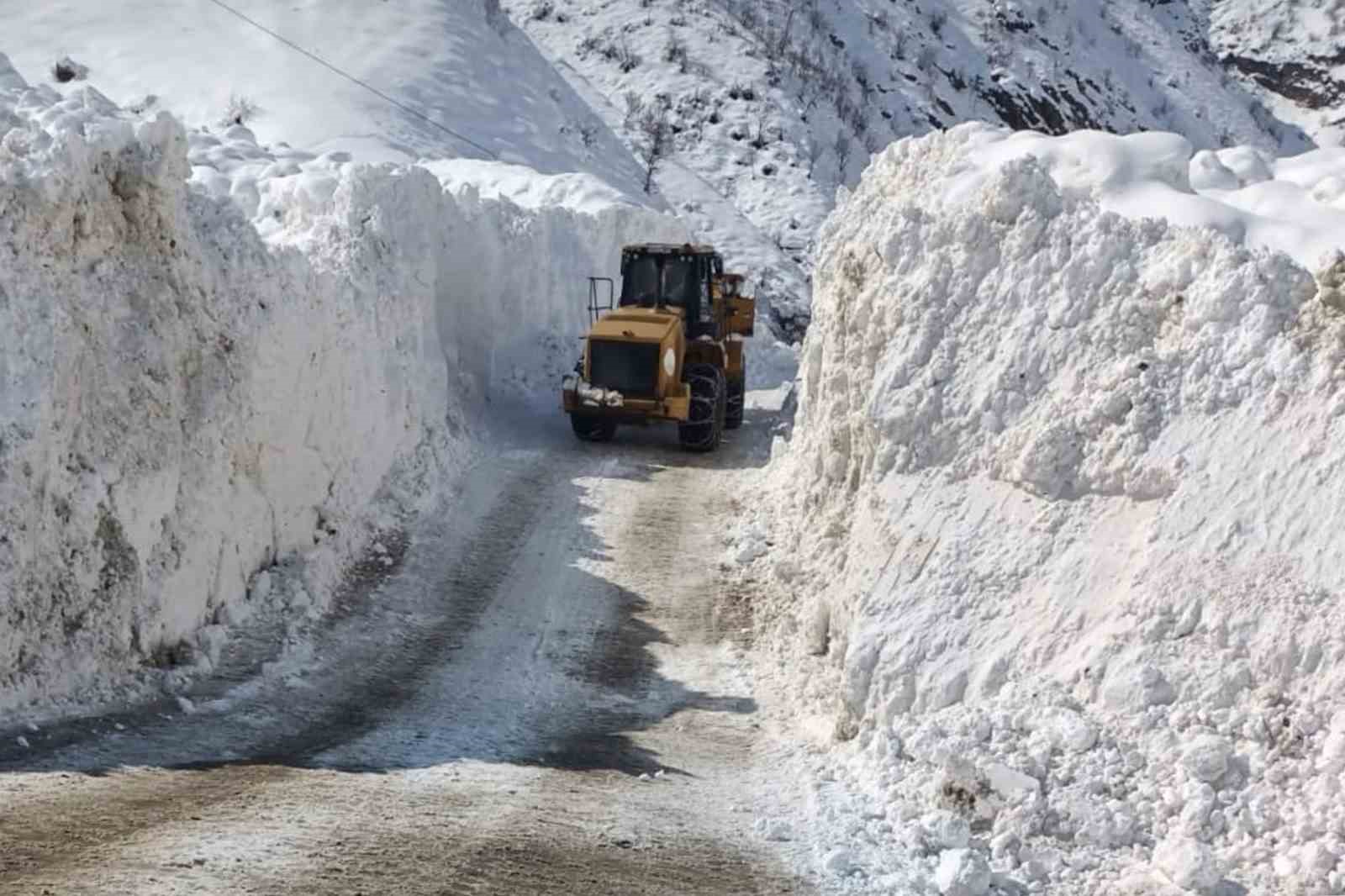 Çatak’ta çığ düştü: 9 yerleşim yerinin yolu kapandı