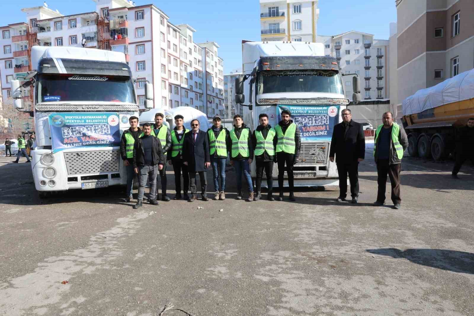 İpekyolu’nda yardım çalışmaları aralıksız devam ediyor