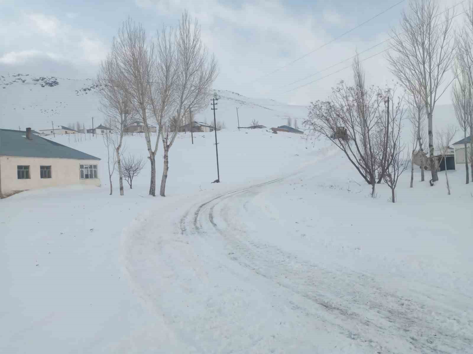 Muradiye’de yola düşen çığ temizlendi