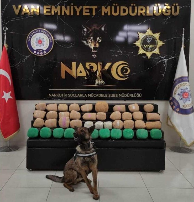 Van’da 55 kilo 500 gram uyuşturucu ele geçirildi