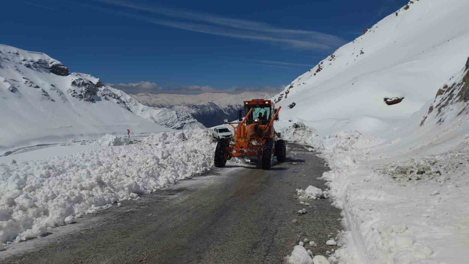 Van-Bahçesaray yolu tek şeritten ulaşıma açıldı