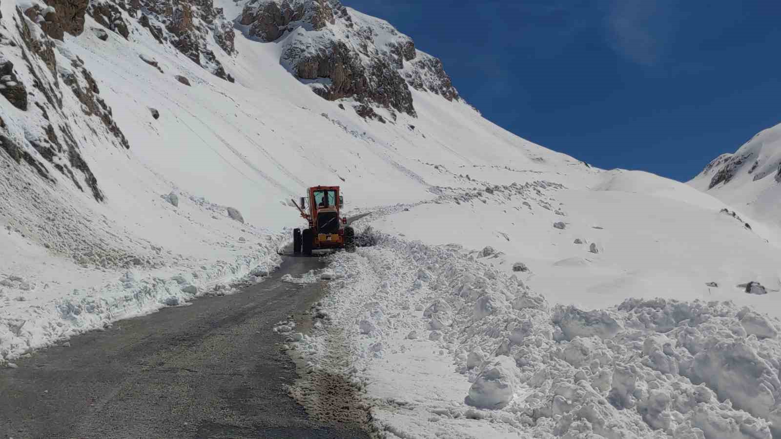 Van-Bahçesaray yolu tek şeritten ulaşıma açıldı