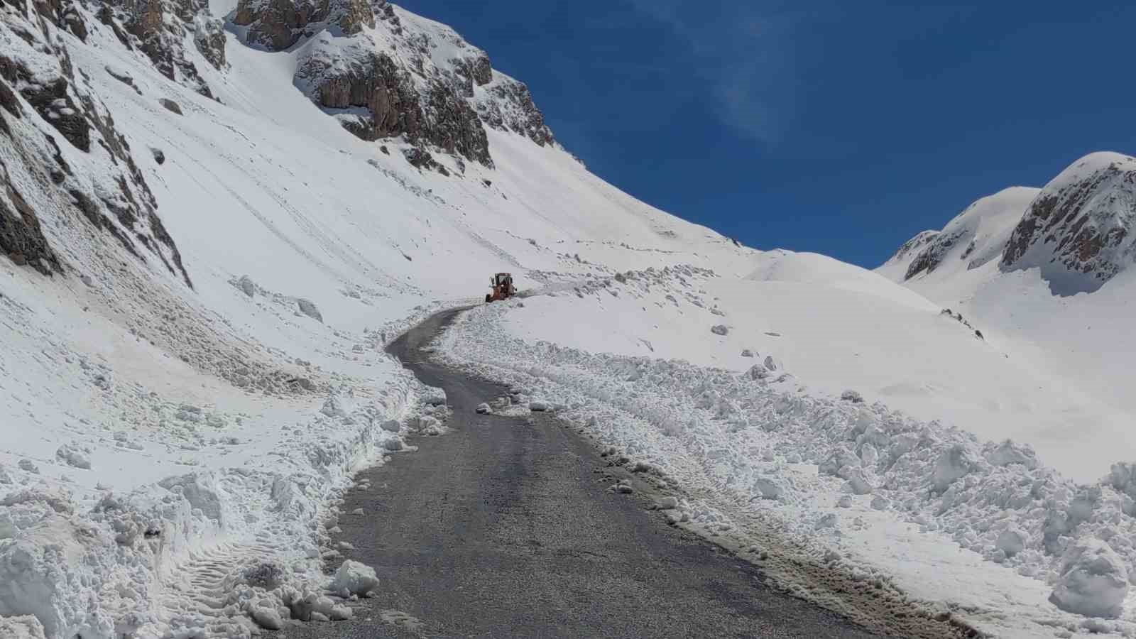 Van-Bahçesaray yolu tek şeritten ulaşıma açıldı