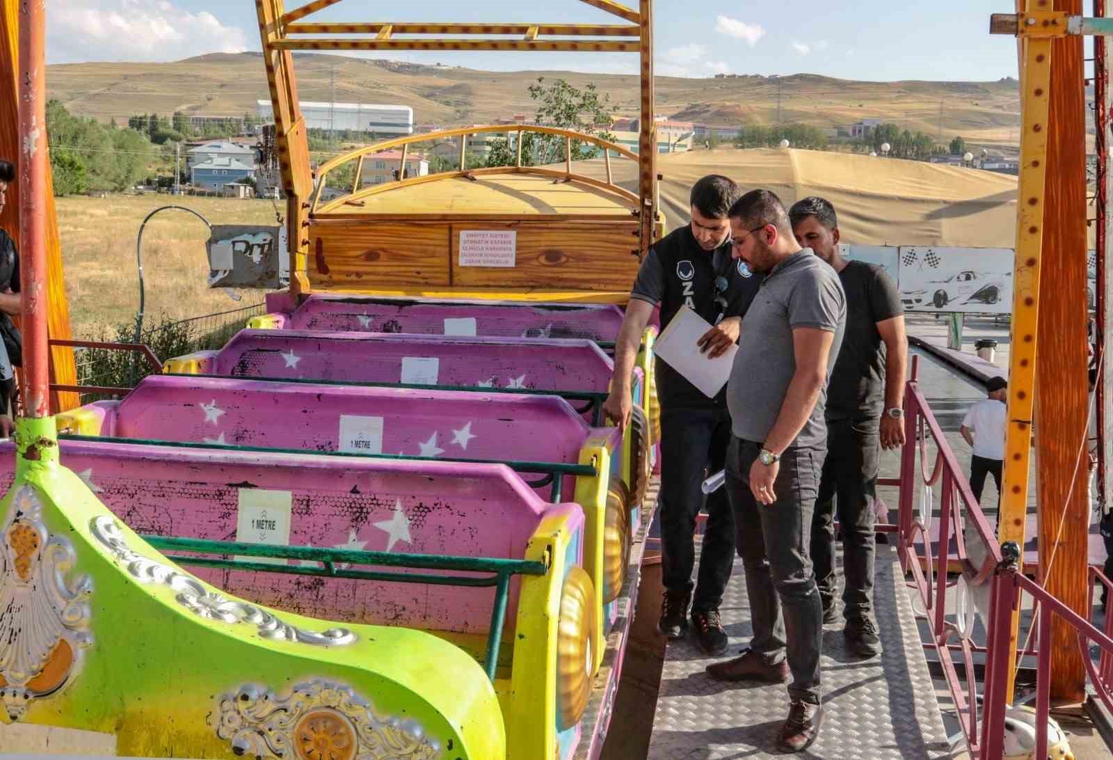 Van’daki lunaparklar denetlendi