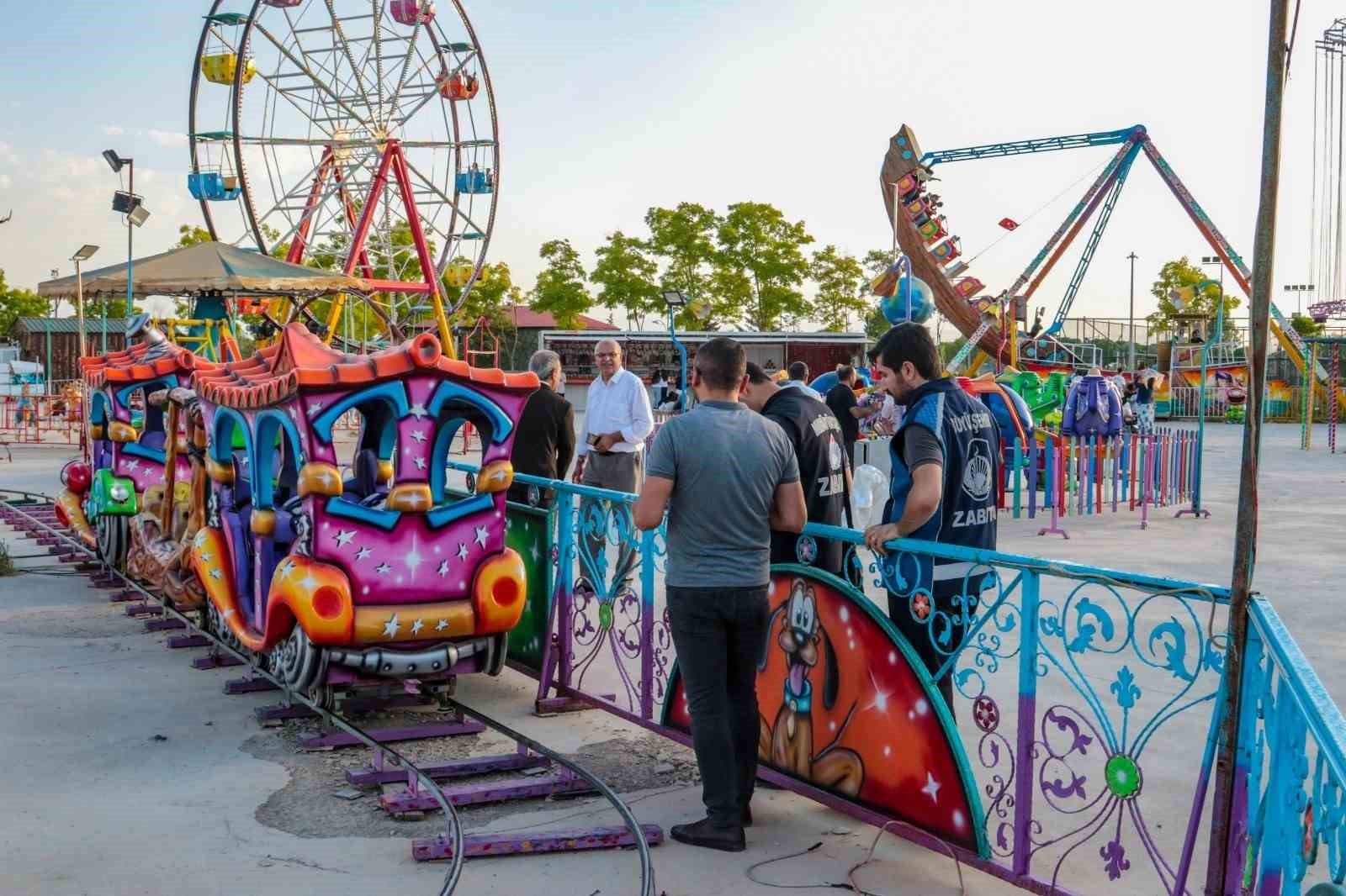 Van’daki lunaparklar denetlendi