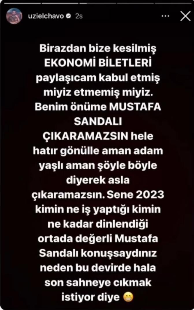 Mustafa Sandal ve rapçi Uzi sosyal medyada birbirine girdi