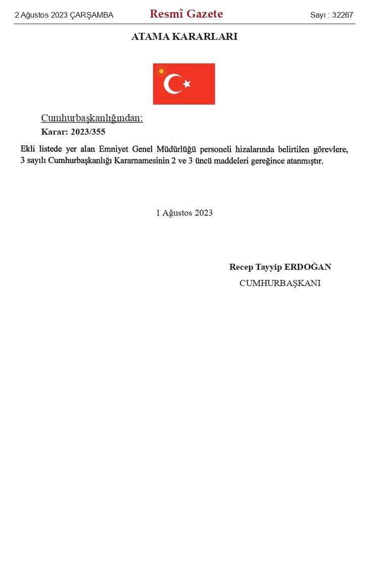 Çok sayıda ile yeni atama: İl Emniyet Müdürlerinde değişiklik!