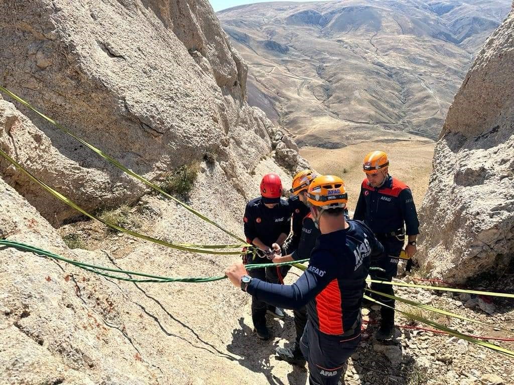 Van’da keçi kurtarma operasyonu