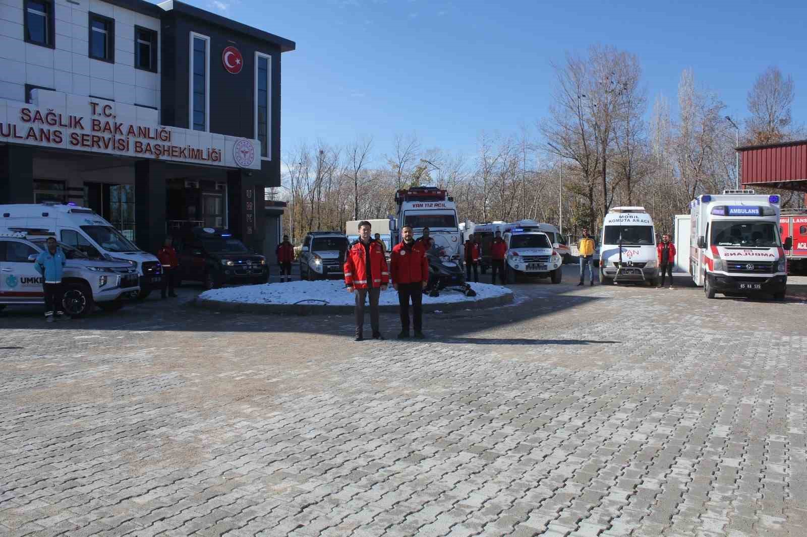 112 ve UMKE ekipleri çetin kış görevine hazır