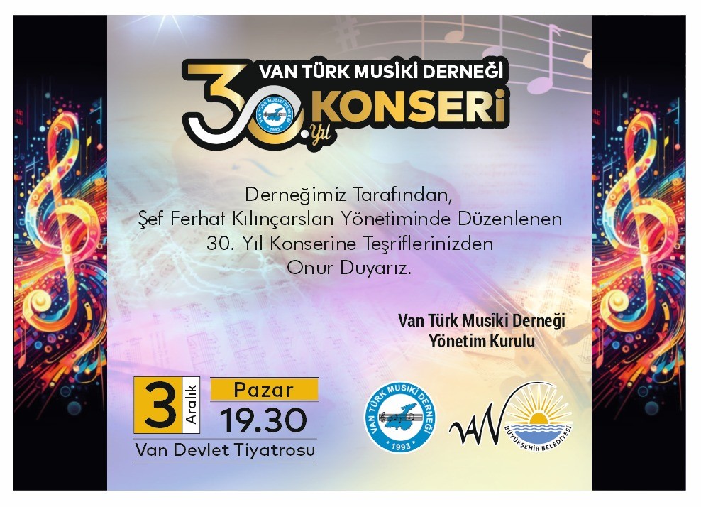 Van Türk Musiki Derneği 30 yaşında