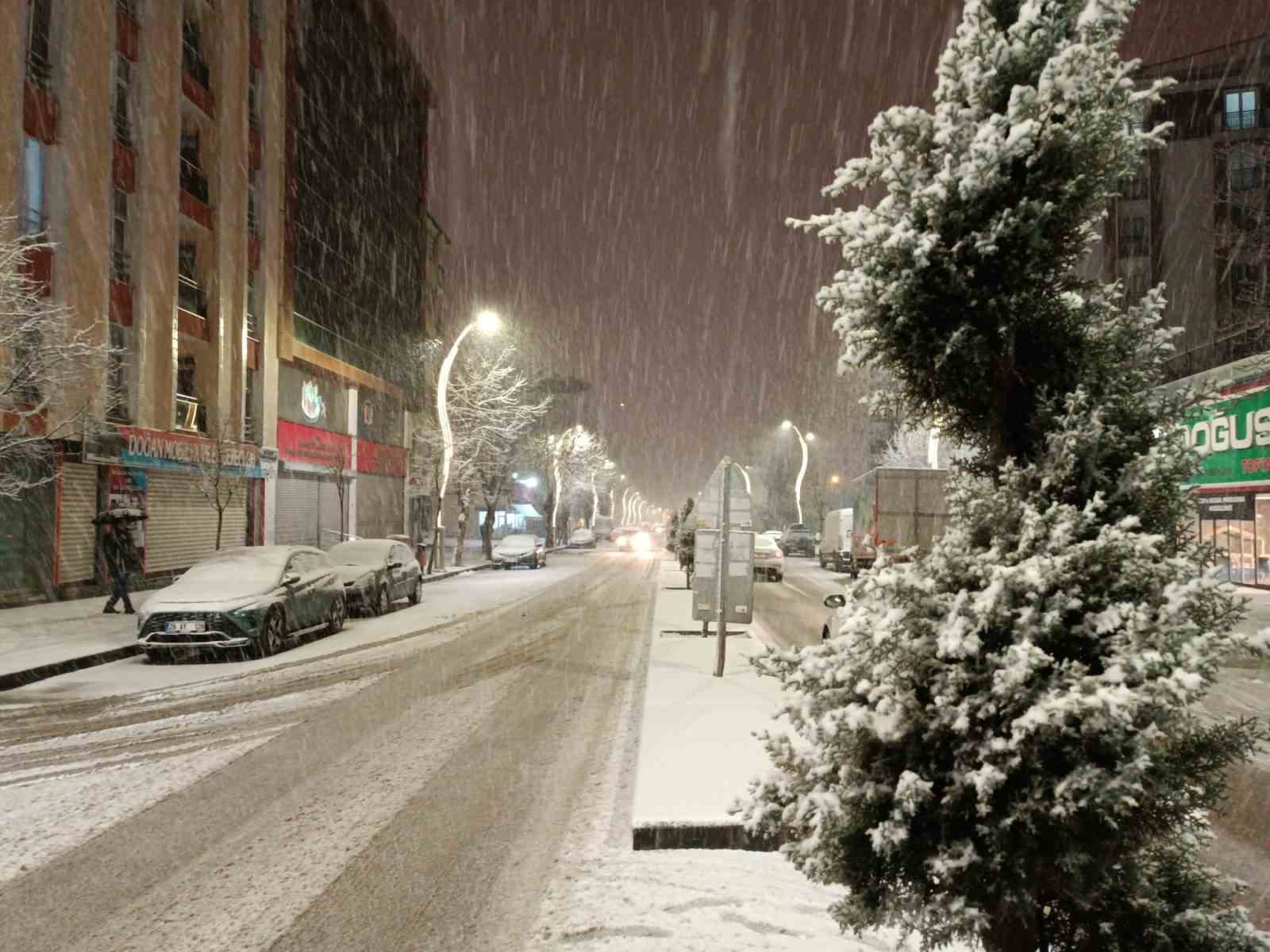 Van’da kar yağışı