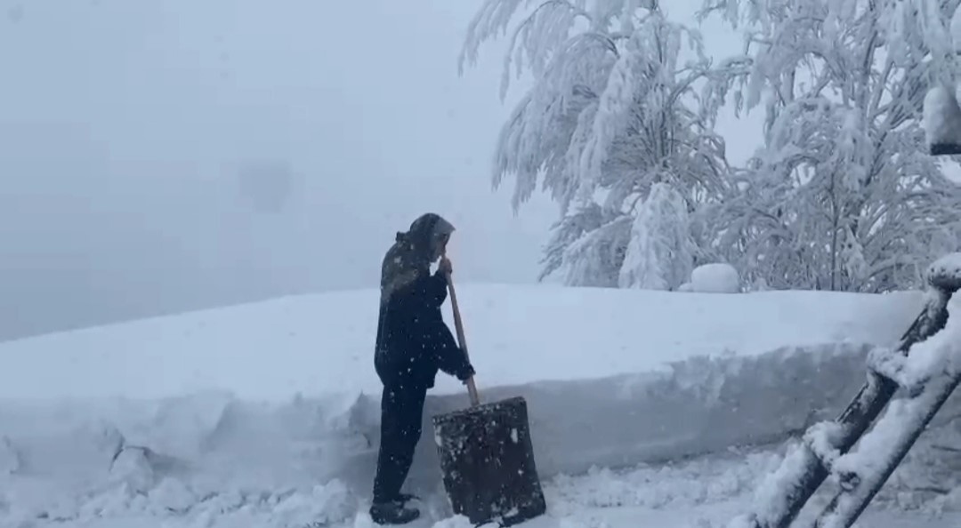 Bahçesaray’da kar etkili oluyor