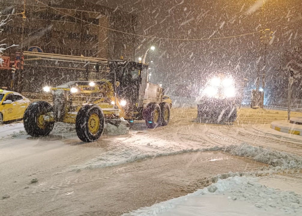 Van’da hasta kurtarma ve kar mesaisi