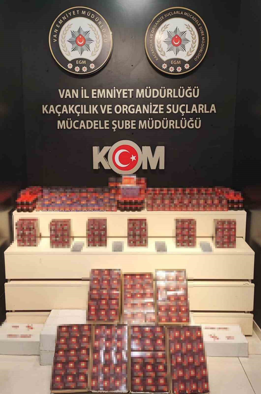 Van’da gümrük kaçakçılığı operasyonları