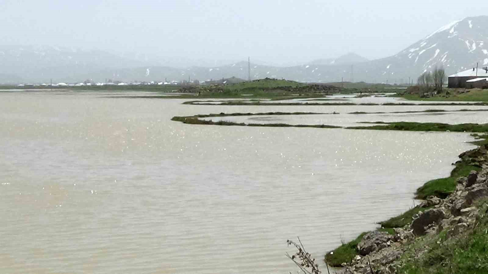 Kar suları eridi ovanın büyük bölümü sular altına kaldı