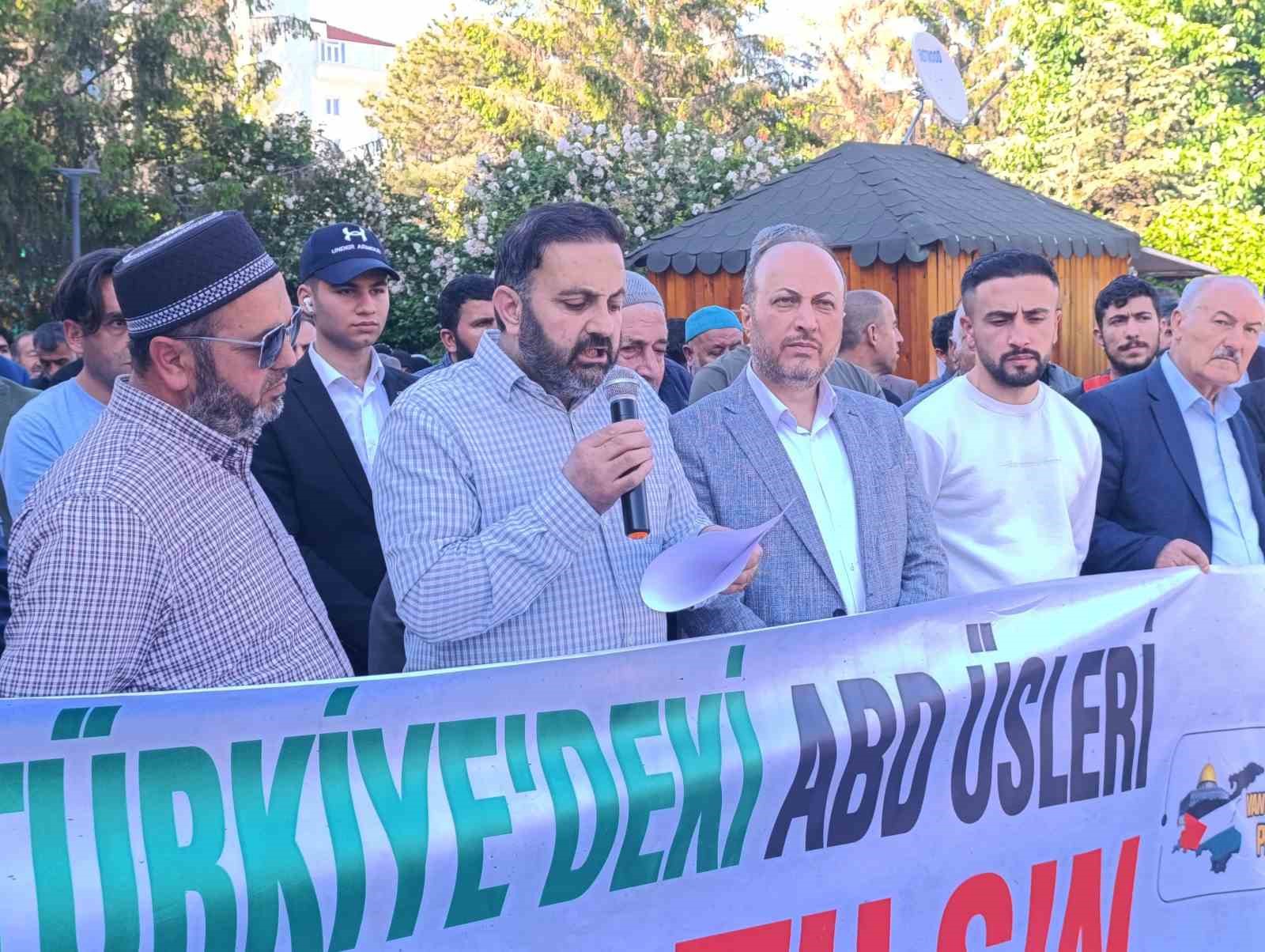 İsrail’in çadır kentteki katliamı Van’da protesto edildi