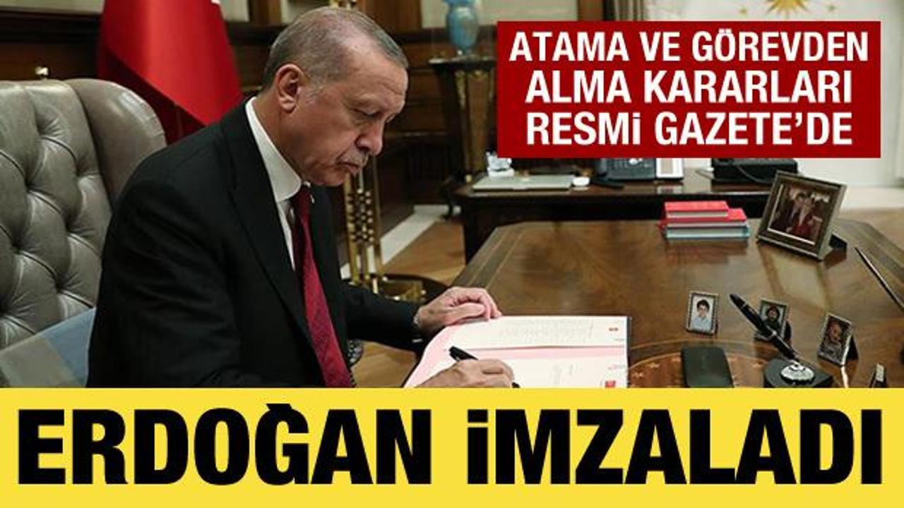 Atama ve görevden alma kararları Resmi Gazete'de