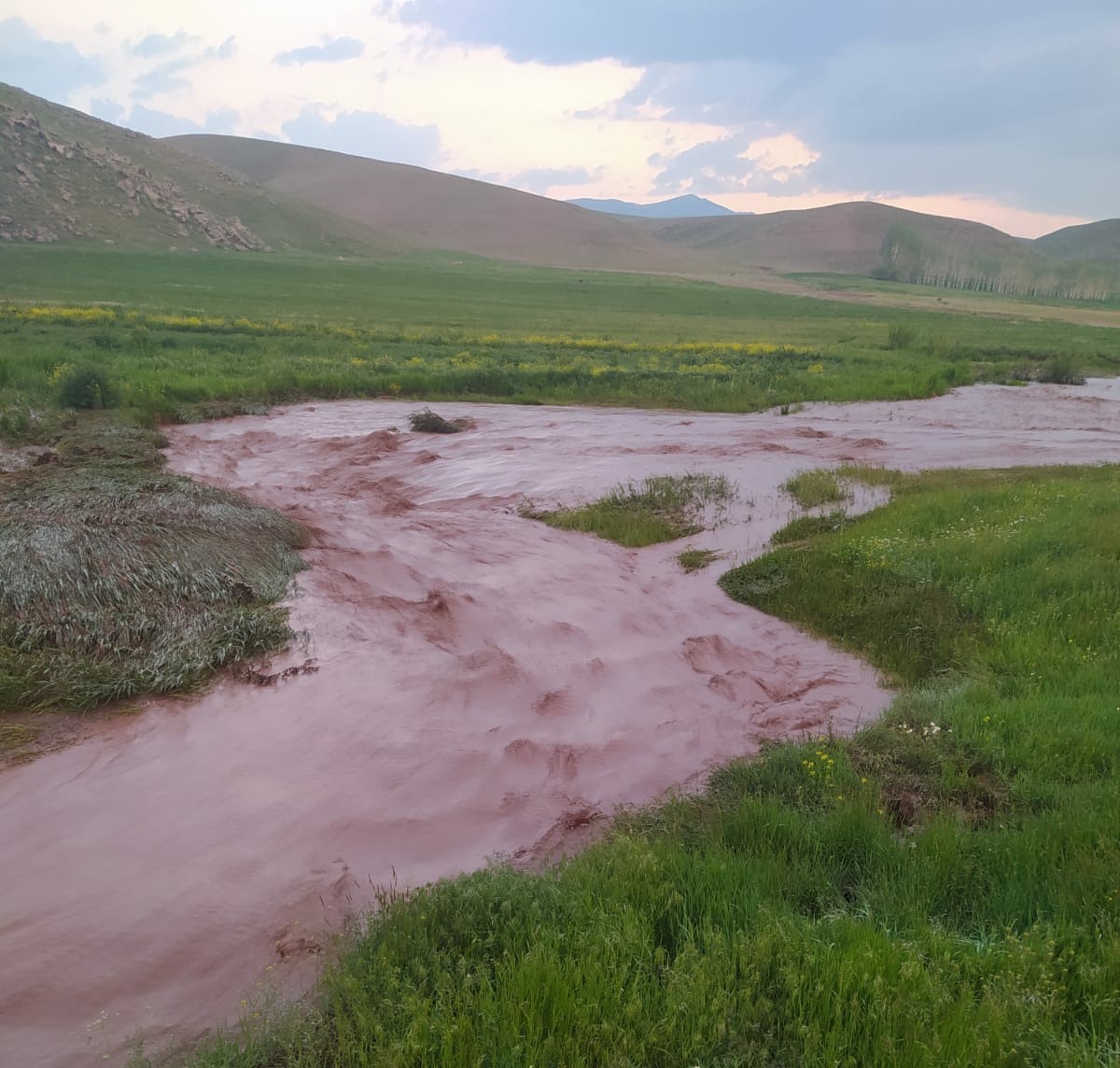 Başkale’de tarım arazileri sel suları altında kaldı