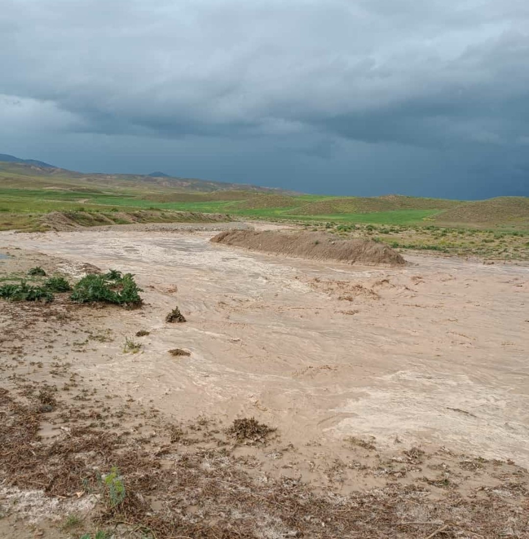 Başkale’de sağanak yağmur sonrası sel suları yolları kapladı