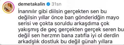 Demet Akalın ve Seren Serengil arasında mayo tartışması! İki ünlü isim birbirine girdi