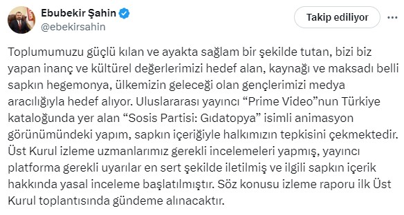 +18 uyarısıyla yayınlanan Sosis Partisi animasyonuna tepkiler çığ gibi! RTÜK harekete geçti